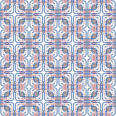 soyut geometrik renkli Dikişsiz desen arka plan için vektör çizim