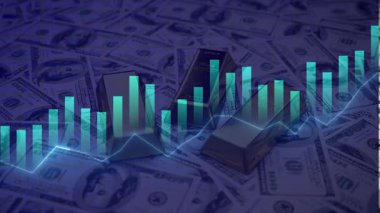 Borsa veya öncül ticaret ve şamdan takımı.