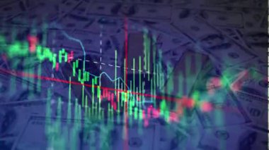 Forx çubuğu ve grafiği olan borsa grafiği