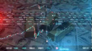 Borsa ticaret grafiği. iş geçmişi.