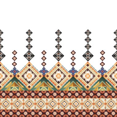 Etnik kabile elementleriyle kusursuz desen