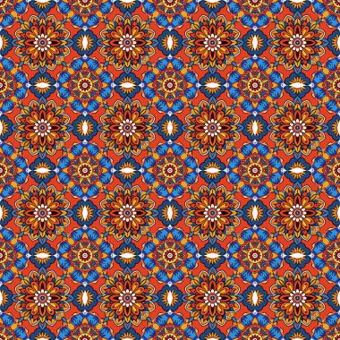 Geometrik elementlerle kusursuz desen. vektör illüstrasyonu.