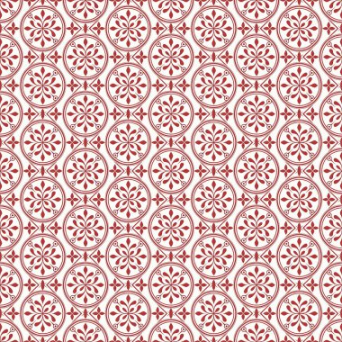 Kırmızı çiçekli, dikdörtgen bir arka plan.