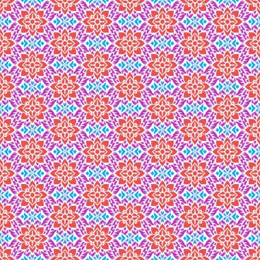 soyut geometrik renkli Dikişsiz desen arka plan için vektör çizim