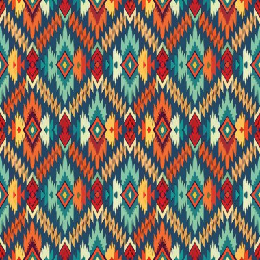 Aztek süslemesinin kusursuz deseni. vektör geometrik arkaplan.