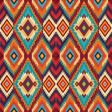 Kusursuz desen. Etnik dekoratif süs. vektör