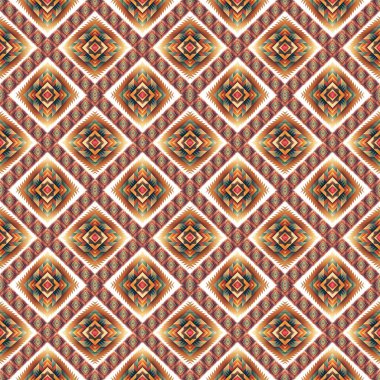 Etnik model. soyut kaleydoskop kumaş tasarımı.