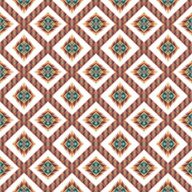 Eşkenar dörtgen eşkenar dörtgen ile kusursuz soyut desen. vektör illüstrasyonu