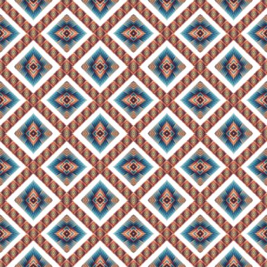 Vektör kusursuz desen. etnik doku.