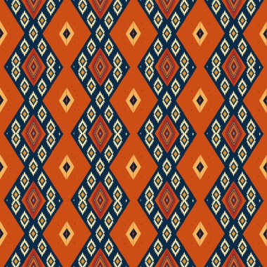 Kusursuz soyut arkaplan, turuncu ve mavi geometrik şekiller