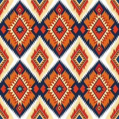 Etnik boho kusursuz desen. kabile süsü. Geometrik doku.