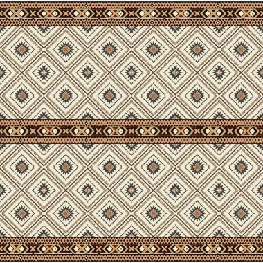 Etnik tarzda kusursuz vektör deseni.
