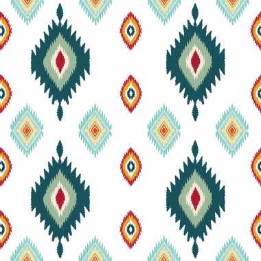 Aztek tarzında kusursuz kabile deseni. vektör illüstrasyonu