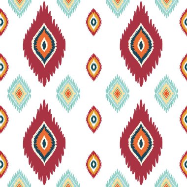 Etnik boho kusursuz desen. Yazdır. arka plan tekrarlanıyor. Kumaş tasarımı, duvar kağıdı.