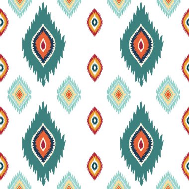 Etnik boho geometrik desen. vektör illüstrasyonu