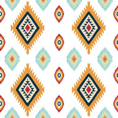 Kabile aztek elementleriyle kusursuz desen. Etnik süs. Geometrik desen.