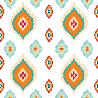 Afrikalı renklerinde etnik, pürüzsüz desenler