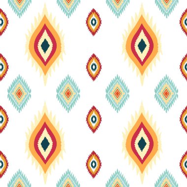 Etnik kabile unsurlarıyla kusursuz bir düzen. vektör illüstrasyonu.