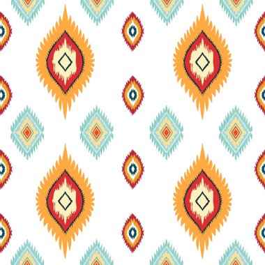 Etnik boho kusursuz desen. Yazdır. arka plan tekrarlanıyor. Kumaş tasarımı, duvar kağıdı.