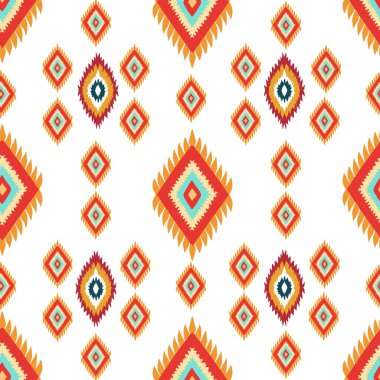 geometrik şekilli ve elementli kabilesel kusursuz desen