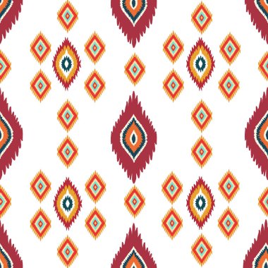 Etnik geometrik süs ile Dikişsiz desen