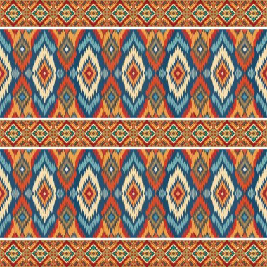 etnik çiçek seamless modeli