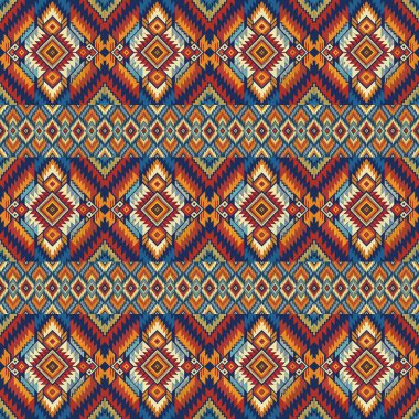 Etnik aztek elementlerinin pürüzsüz örüntüsü