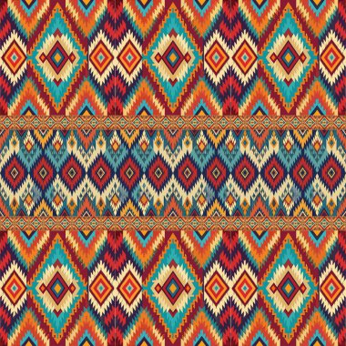 soyut etnik vektör sorunsuz arka plan