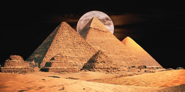 пирамида пирамид, 3 г рендеринга