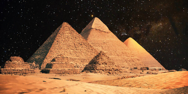 pyramids in giza in egypt