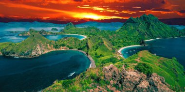 Sao Miguel adasından okyanus manzarası