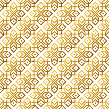 Geometrik şekilli kusursuz desen, vektör illüstrasyonu