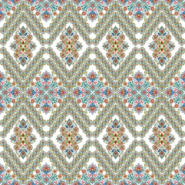 Dekoratif çiçek seamless modeli.