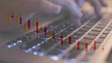 Borsa ticaret konsepti. Hisse senedi ticareti ve Forex şeması