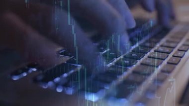 Modern bilgisayar kullanarak iş adamını kapat