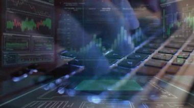 iş ve teknoloji kavramı. karışık ortam