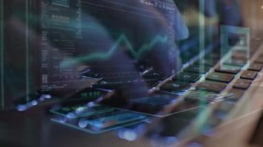 soyut bilgisayar arkaplanı, 3 boyutlu illüstrasyon.