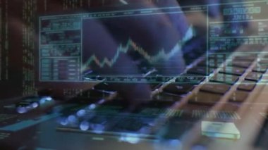 Bilgisayar klavyesinde bilgisayar klavyesi ve dijital veri işleme