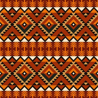 Geometrik şekilli kusursuz desen, vektör illüstrasyonu