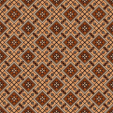 Soyut kaleydoskop kumaş tasarımlı etnik model.