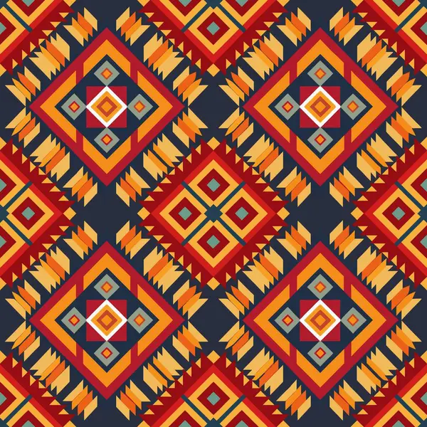 Soyut kaleydoskop kumaş tasarımlı etnik model.