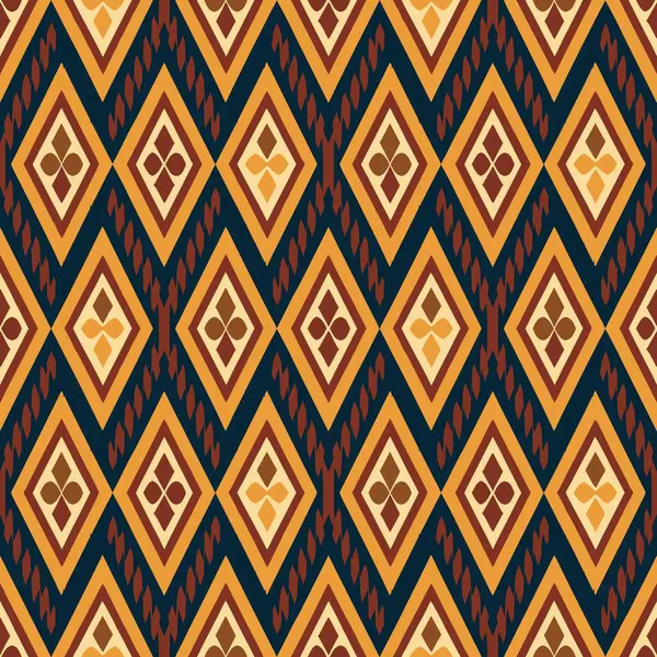 Soyut kaleydoskop kumaş tasarımlı etnik model.