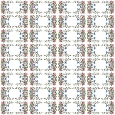 Soyut kaleydoskop kumaş tasarımlı etnik model.