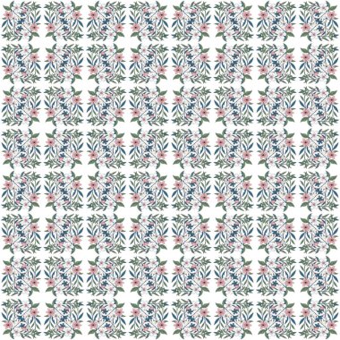 Soyut kaleydoskop kumaş tasarımlı etnik model.