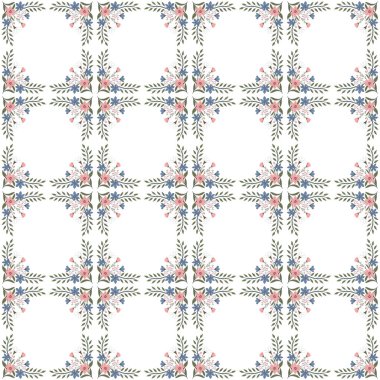 Soyut kaleydoskop kumaş tasarımlı etnik model.