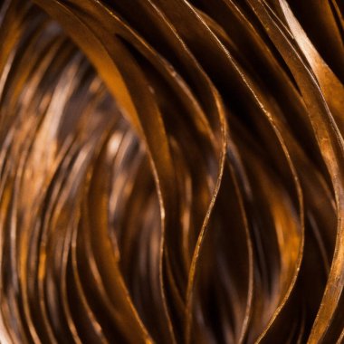 Kahverengi saçların dikey çekimi