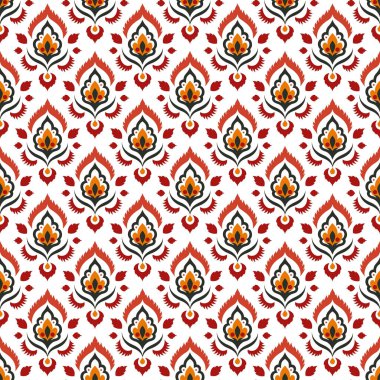 soyut etnik vektör sorunsuz arka plan