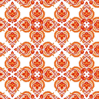 Mandalalarla kusursuz desen. vektör illüstrasyonu