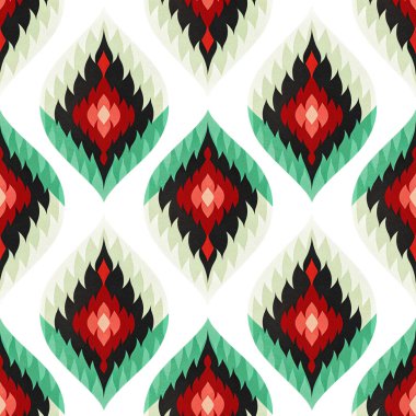 Geometrik süslemeli kusursuz desen. vektör illüstrasyonu