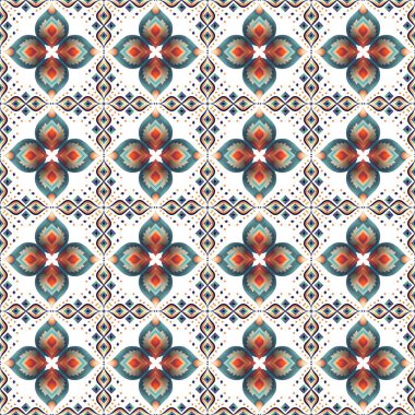 soyut geometrik renkli Dikişsiz desen arka plan için vektör çizim